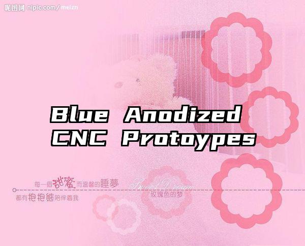 Blue Anodized CNC Protoypes