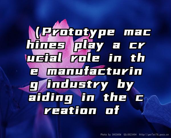 （Prototype machines play a crucial role in the manufacturing industry by aiding in the creation of 