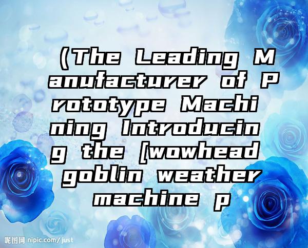 （The Leading Manufacturer of Prototype Machining Introducing the [wowhead goblin weather machine p